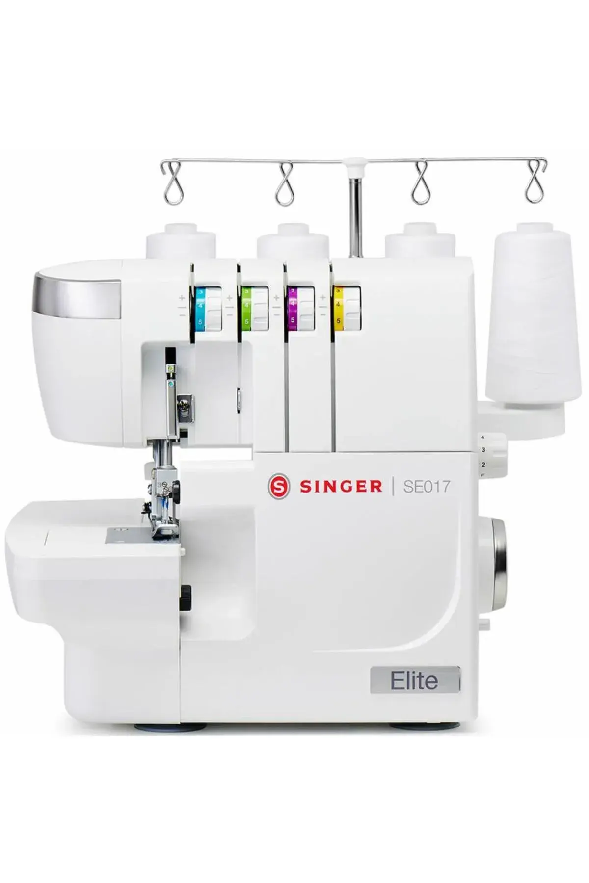 Singer Se017 Elite 4 Iplik Overlok Makinesi Beyaz Ni̇kelaj